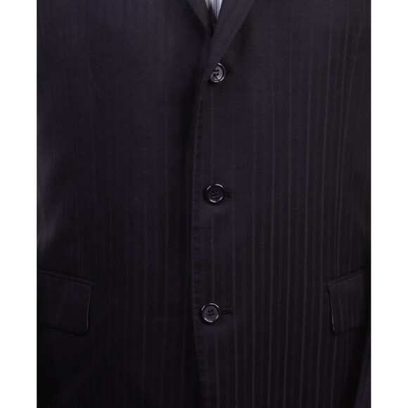 Michael Kors 44L Men Black Striped 3-Button Wool Blazer Suit Jacket Sport Coat - Picture 7 of 13